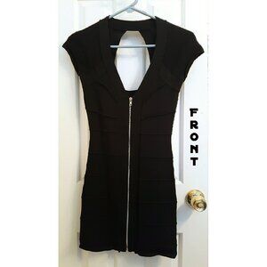 Mustard Seed Black Body-Con Dress